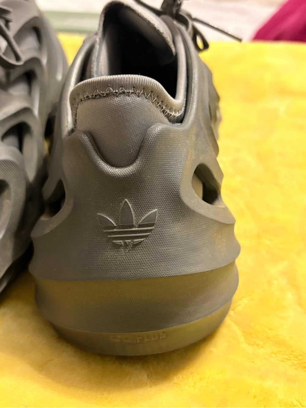 Adidas Kids Grey Sculpted Athletic Sneakers